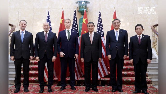 中美经贸磋商机制首次会议在英国伦敦举行