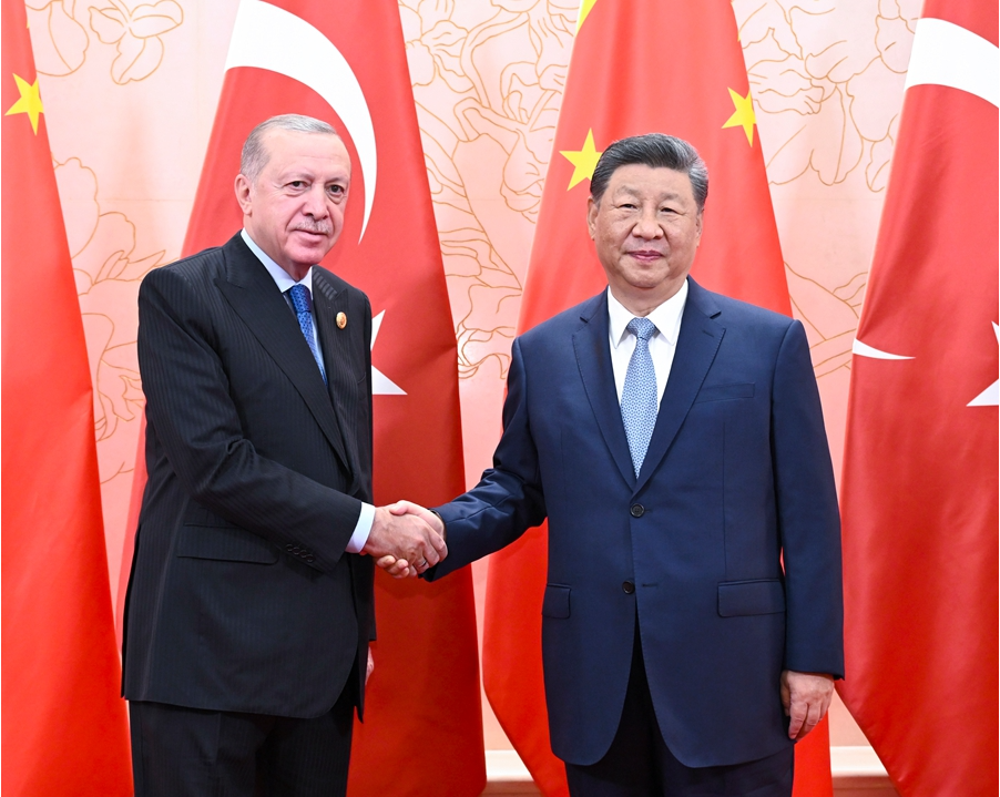 上合组织天津峰会丨习近平会见土耳其总统埃尔多安