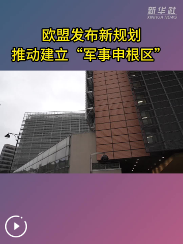 欧盟发布新规划 推动建立“军事申根区”