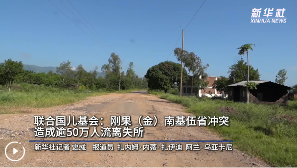 联合国儿基会：刚果（金）南基伍省冲突造成逾50万人流离失所