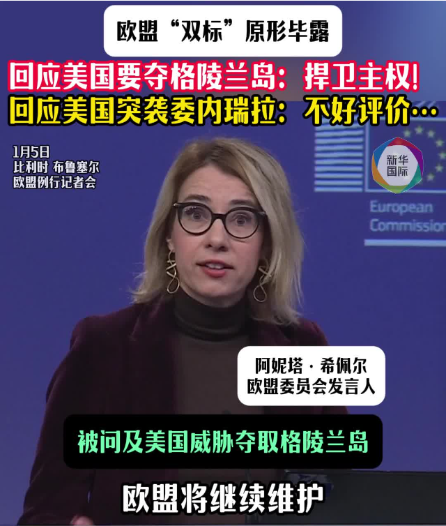 面对格陵兰岛和委内瑞拉 欧盟“双标”原形毕露