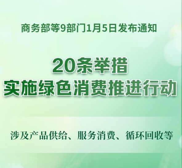 实施绿色消费推进行动！9部门发文