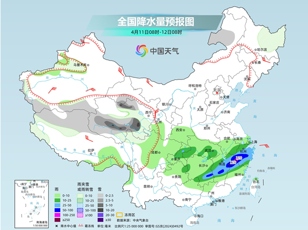 江南降雨重心东移 华南高温炎热天气持续