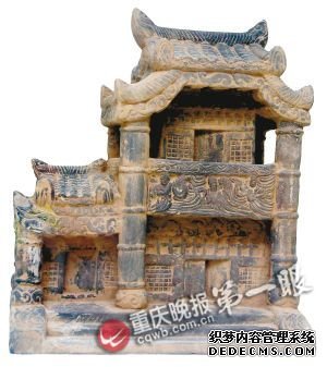 两层楼的石雕房
