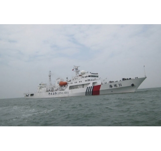 中国最大海事巡视船“海巡31”首访新加坡