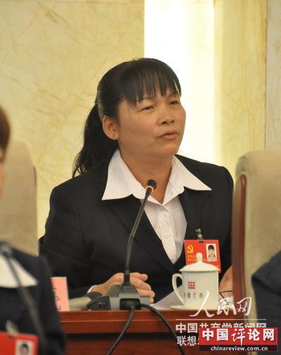 图为陈杏芬代表 记者姚奕摄