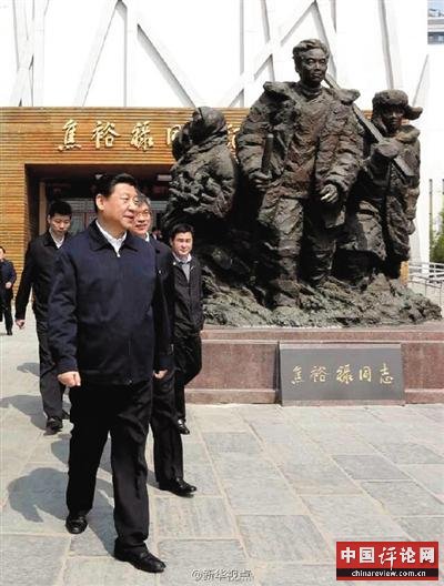 习近平重访兰考吃大盆菜烩面 参观焦裕禄纪念馆
