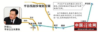平谷地铁线将经三河过燕郊