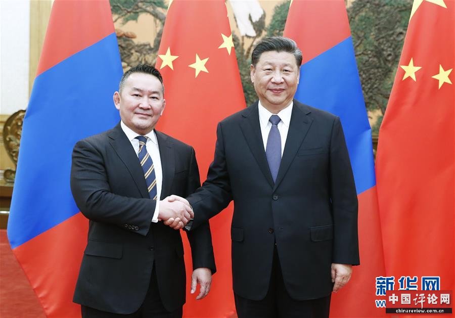 （时政）习近平同蒙古国总统巴特图勒嘎会谈