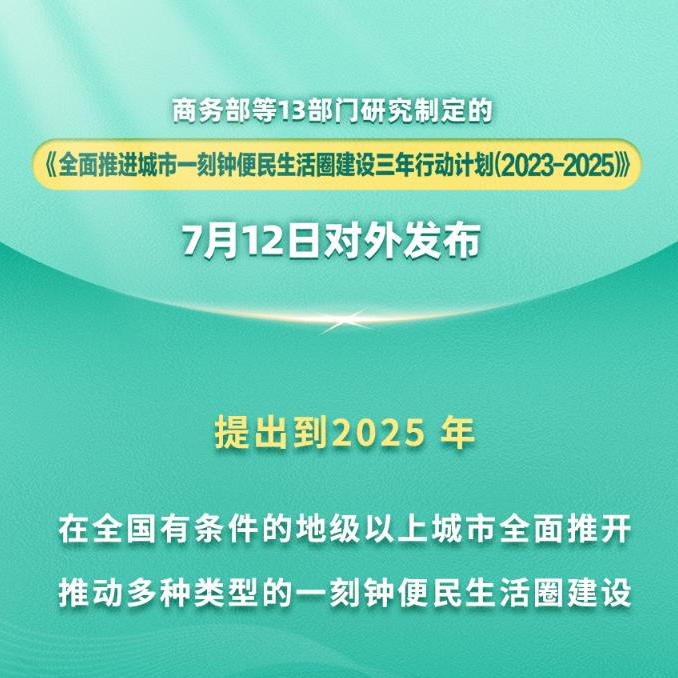 城市一刻钟便民生活圈建设三年行动全面推进